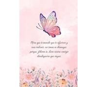 Libreta de Apuntes Para Mujer Cristiana: Josué 1:9 | Regalo Cristiano Para Mujer en Español | 130 Páginas Con Líneas | Diario o Cuaderno En Español Para Tomar Notas | Mariposa Morado y Rosa