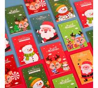 Libreta de bolsillo portátil de Navidad, pequeño cuaderno de notas, regalo pequeño de vacaciones, Navidad, 20 unidades aleatorias