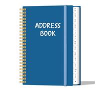 Libreta de direcciones con pestañas alfabéticas, agenda de teléfono y direcciones con contactos de direcciones, fecha especial, teléfono, cumpleaños y contraseña de inicio de sesión de Internet para