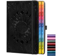 Libreta de direcciones con pestañas alfabéticas de colores (21,3 x 14,5 cm) - Organizador de contactos de tapa dura para contraseñas de sitios web, teléfono, licencias de software e información