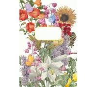 Libreta de Flores Vintage A5: Bonito cuaderno punteado estilo retro vintage, perfecto para tomar notas