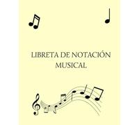 Libreta de Notación Musical - Papel Pentagramado (19 cm x 23.5 cm): 8 pentagramas por pagina. Composición musical