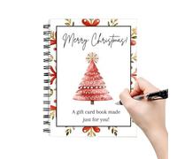 Libreta de Tarjetas Navideñas | Álbum Para Guardar Tarjetas De Navidad Para Niños,Folleto De Recuerdo Sentimental Para Fiestas Cumpleaños San Valentín - Hogar Escuela Familia Amigos Parejas