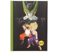 Libreta Dragon Ball Z Ilustración Relieve LED A5 Portátil Elástico Resistente