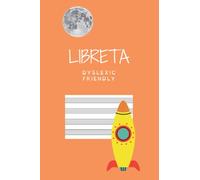 Libreta Dyslexic Friendly: tamaño 6''x9'' (15,24 x 22,86cm) 120páginas. Pauta especial para dislexia y disgrafía. cod: A0-L