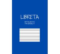 Libreta Dyslexic Friendly: tamaño 6''x9'' (15,24 x 22,86cm) 120páginas. Pauta especial para dislexia y disgrafía. cod: A0-L