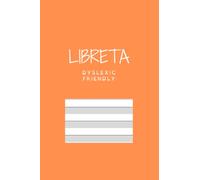 Libreta Dyslexic Friendly: tamaño 6''x9'' (15,24 x 22,86cm) 120páginas. Pauta especial para dislexia y disgrafía. cód: C1-L