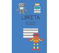 Libreta Dyslexic Friendly: tamaño 6''x9'' (15,24 x 22,86cm) 120páginas. Pauta especial para dislexia y disgrafía. cód: AO-H