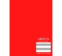 Libreta Dyslexic Friendly: Tamaño 8,5x11'' (21,59 x 27,94cm) 60 páginas. ESPECIAL PARA DISLEXIA Y BAJA VISIÓN. Cod: A0-H no lines
