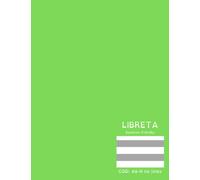 Libreta Dyslexic Friendly: Tamaño 8,5x11'' (21,59 x 27,94cm) 60 páginas. ESPECIAL PARA DISLEXIA Y BAJA VISIÓN. Cod: A0-H no lines
