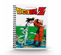 Libreta efecto 3d frieza vs goku dragon ball z