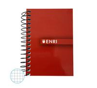 Libreta Enri A7 cuadrícula 4mm con 48 hojas (Tapa Blanda) - Surtido de colores