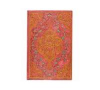 Libreta flexi crónicas rosadas mini (140x90x12) rayada de 208 páginas y cierre con banda elástica Paperblanks rosa