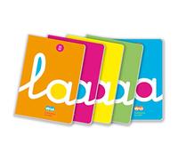 Libreta Lamela 4X4 PP 50 Hojas 5 Unidades Hojas de cuadrícula 90 gr A4 (5 Piezas)