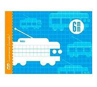 Libreta Lamela 6X6 6MM 25 Unidades Hojas de cuadrícula Azul Cuarto (25 Piezas)