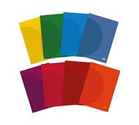 Libreta liderpapel 360 tapa de plastico a4 48 hojas 90g/m2 horizontal con doble margen colores surtidos - LF02