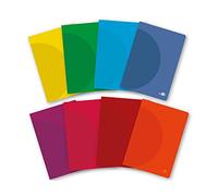 Libreta liderpapel 360 tapa de plastico a5 48 hojas 90g/m2 pauta 5 2,5mm con margen colores surtidos - LF17