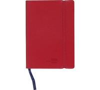 Libreta liderpapel simil piel a5 120 hojas 70g/m2 cuadro 4mm sin margen rojo
