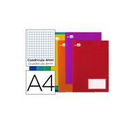 Libreta liderpapel smart a4 32 hojas 60g/m2 cuadro 4mm con margen