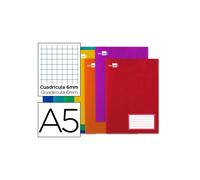Libreta liderpapel write a5 16 hojas 60g/m2cuadro 6mm con margen