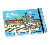 LIBRETA LISBOA CON CIERRE DE GOMA ELASTICA - MODELO: TERREIRO DO PAÇO/CAIS DAS COLUNAS - DONSOUVENIR