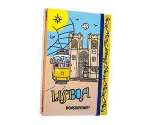 LIBRETA LISBOA CON CIERRE DE GOMA ELASTICA - MODELO: TRANVIA "ELETRICO" - DONSOUVENIR