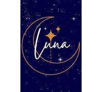 Libreta Luna Estrellada: Cuaderno Personalizado con Renglones y Diseño Nocturno