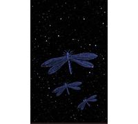 Libreta mágica: Libélula Azul. 12.7 x 20.32 cm - 100 Hojas Rayadas Color Crema. Blue Dragonfly. Animales fantásticos. Magic Notebook Wonders of Nature