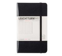 Libreta mediana de direcciones AZ tradicional con tapa dura negra, 26 páginas