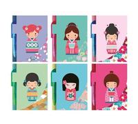 Libreta Mini Con Boligrafo Oriental Glitter Surtido A Elegir 1