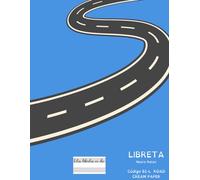 Libreta Neuro Relax: Tamaño folio. Recomendada para Dislexia, TDAH, disgrafía y estrés visual. Código Littera-dys: B1-L ROAD cream paper