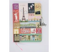 Libreta Notas MAKU Paris 8º 80 Hojas 90g Pauta Con Llave Tapa Dura