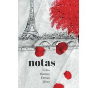 Libreta original A5 Paris, 160 páginas, hojas blancas, 156 frases motivadoras, cuaderno apuntes con mensajes positivos