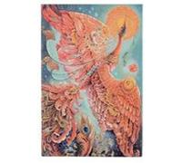 Libreta Pájaro De Fuego Mini (140x90x16) Rayada De 176 Páginas Y Cierr