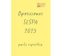 Libreta para apuntes de Oposiciones del SESPA 2025 parte específica.