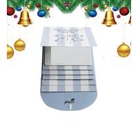 Libreta Para Tarjetas De Regalo (18.1x10.2cm) - Papel | Estuche Desplegable "Merry Christmas" Hecho A Mano | Organizador Personalizado Para Cupones, Vales Y Colección