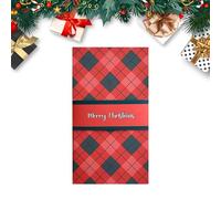 Libreta Para Tarjetas De Regalo (18.1x10.2cm) - Papel | Estuche Desplegable "Merry Christmas" Hecho A Mano | Organizador Personalizado Para Cupones, Vales Y Colección