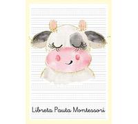 Libreta Pauta Montessori: Cuaderno Pauta Montessori 3.5 mm - Cuaderno Caligrafía Niños - A5 Vaca