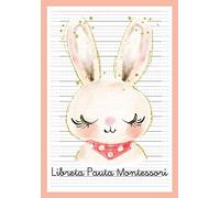 Libreta Pauta Montessori: Cuaderno Pauta Montessori 3.5mm - Cuaderno Caligrafía niños - A5 Conejo (Caligrafía Pauta Montessori)