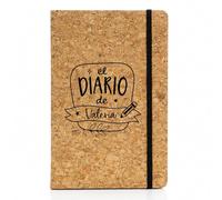 Libreta personalizada con Nombre y Diseño de Corcho. Cuaderno Personalizado. Libreta A5 80 Hojas. Tapa Rígida 14x21cm Corcho Natural. Regalos originales para mujer. Diario personal. Journal. Diario