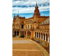 Libreta plaza histórica de Sevilla: Cuaderno con líneas para diario personal, notas, journaling y escritura creativa (Libretas de ciudades y paisajes)
