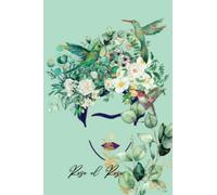 Libreta premium de la marca Rose el Rose de la Colección Frida Kahlo 6" x 9" 15.24 x 22.86 cm 100 páginas rayada