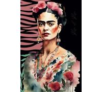 Libreta premium de la marca Rose el Rose de la Colección Frida Kahlo 6" x 9" 15.24 x 22.86 cm 120 páginas rayada