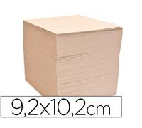 Taco papel liderpapel sin encolar 92x102 mm crema 80 gr