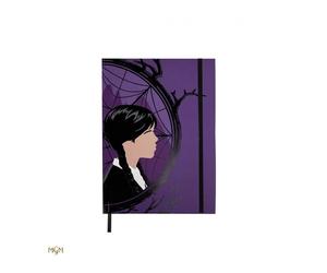 Libreta rigida cinereplicas wednesday addams - miercoles y enid