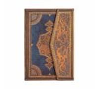 Safavid Indigo (Safavid Binding Art) Mini Lined Hardcover Journal: Hardcover, 85 gsm, ribbon marker, memento pouch, wrap closure