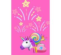 Libretto da Disegno: 50 Pagine Bianche - Tema Unicorno: Gadget regalo di ringraziamento per festa di compleanno bambini, album da disegno portatile formato A5