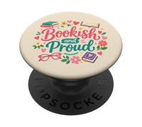 Librish & Orgulloso Amante de los Libros | Profesor Lectura Bibliotec PopSockets PopGrip Adhesivo