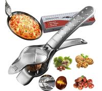 LIBRNTY Cortador de Castañas,Abridor Castañas en Cruz Pinzas,Abridor Castañas,Casca nueces,Resistente al Calor Tazones Abrazadera para Todo Tipo de nueces,para Steamer Air Fryer Oven Portable