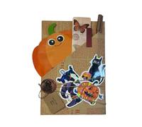 Libro a ciegas, libro de bruja de Halloween, regalo de lectura misteriosa de 7.1 x 3.94 pulgadas, regalo de celebración compacto y divertido, relleno de calcetín auténtico para biblioteca, profesor